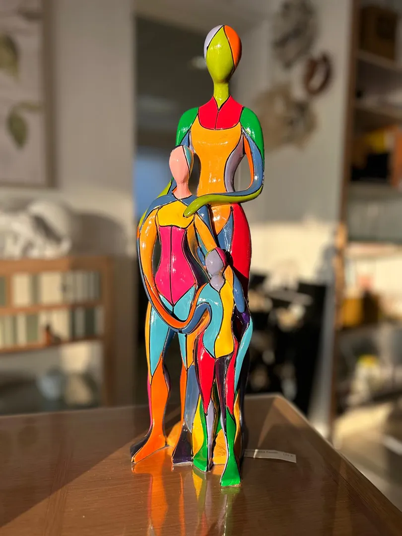 Sculpture Colorama Famille