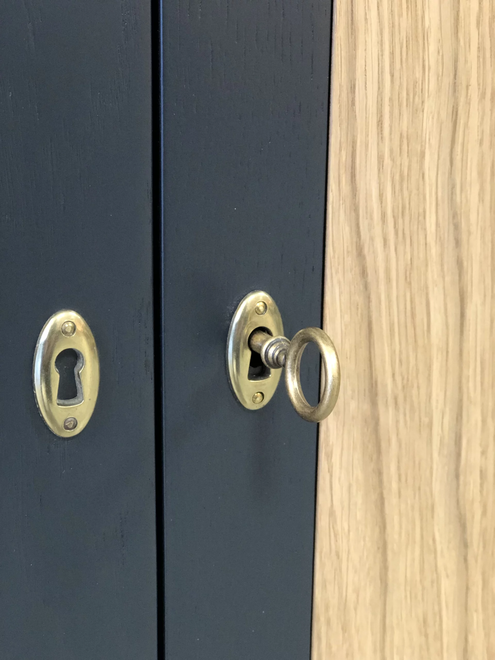 meuble portes coulissantes chêne