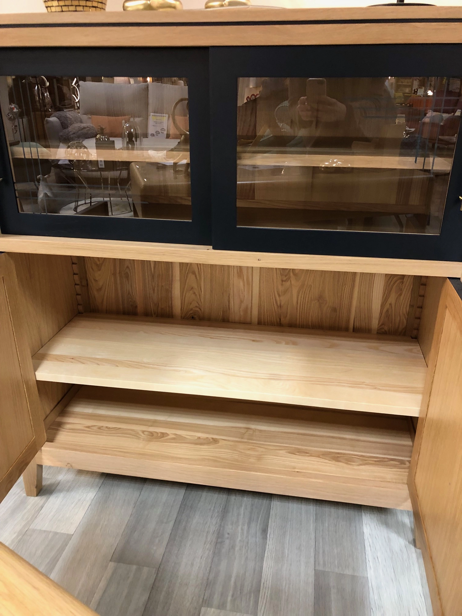 meuble portes coulissantes chêne