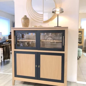 meuble portes coulissantes chêne