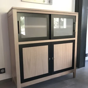 Le 3/4 Chalonnais Chêne verres sablés