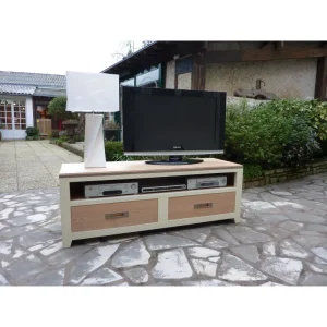 Meuble TV Ellipse ivoire