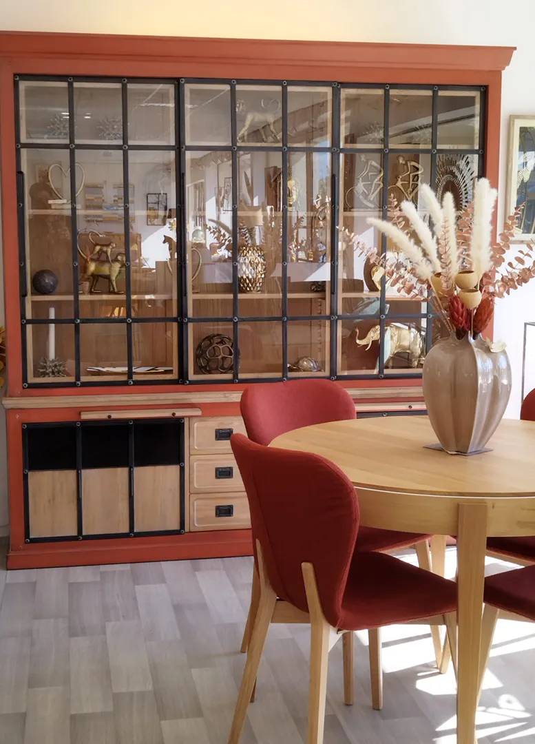 Meuble d'Orangerie - bibliothèque brique