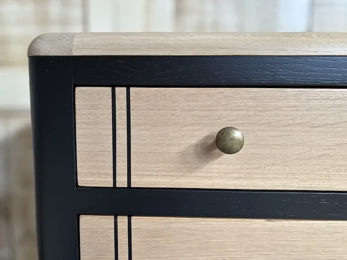 Bibus 2 tiroirs Louisiane Noir – Image 6