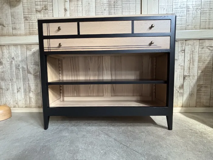 Bibus 2 tiroirs Louisiane Noir – Image 5