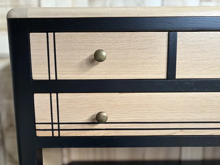 Bibus 2 tiroirs Louisiane Noir – Image 4