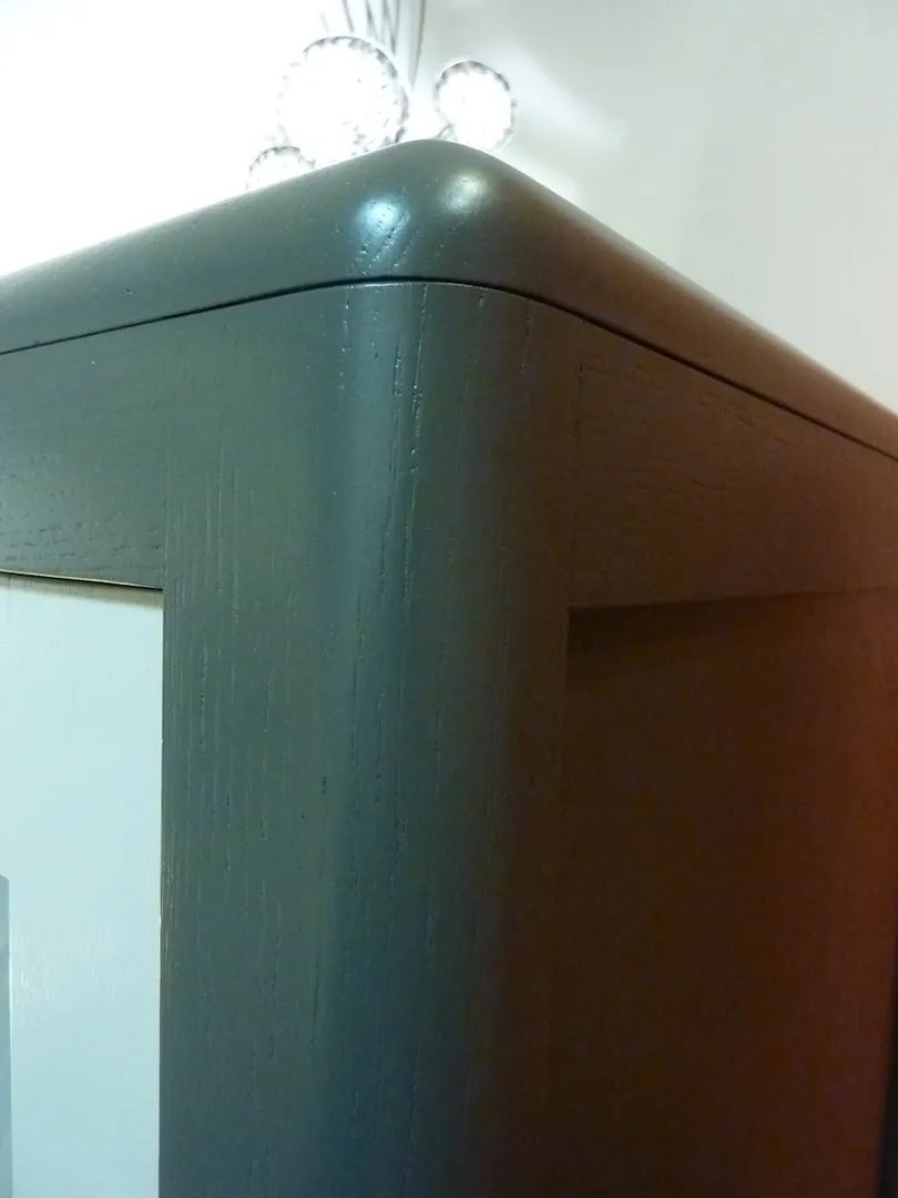 Bonnetière vitrée Louisiane Style contemporain en chêne – Image 2