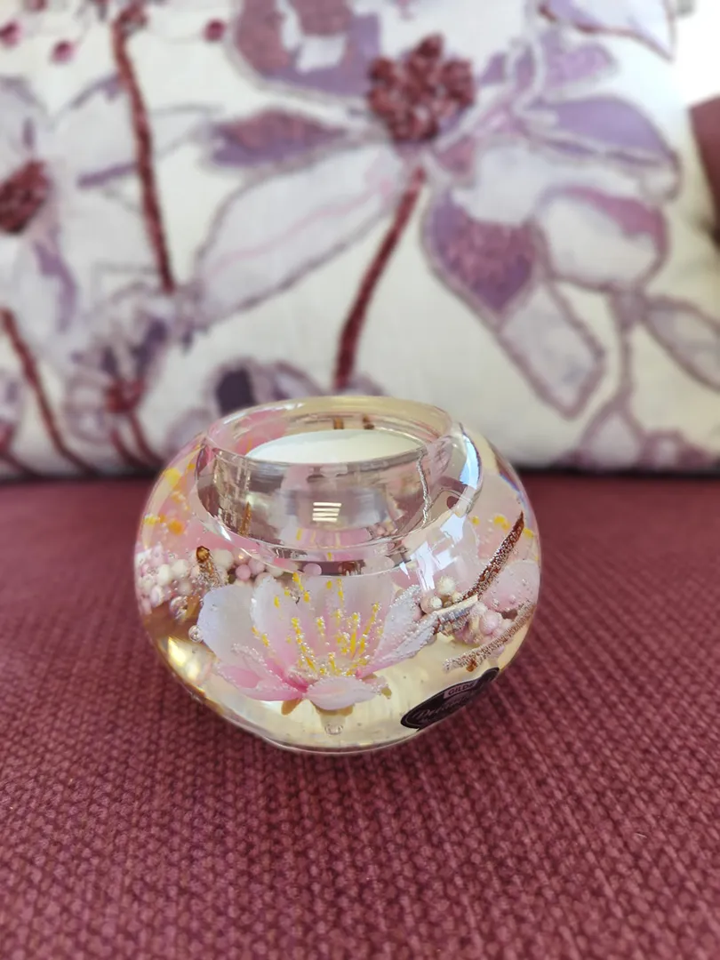 Bougeoir Boule Fleurs roses – Image 3