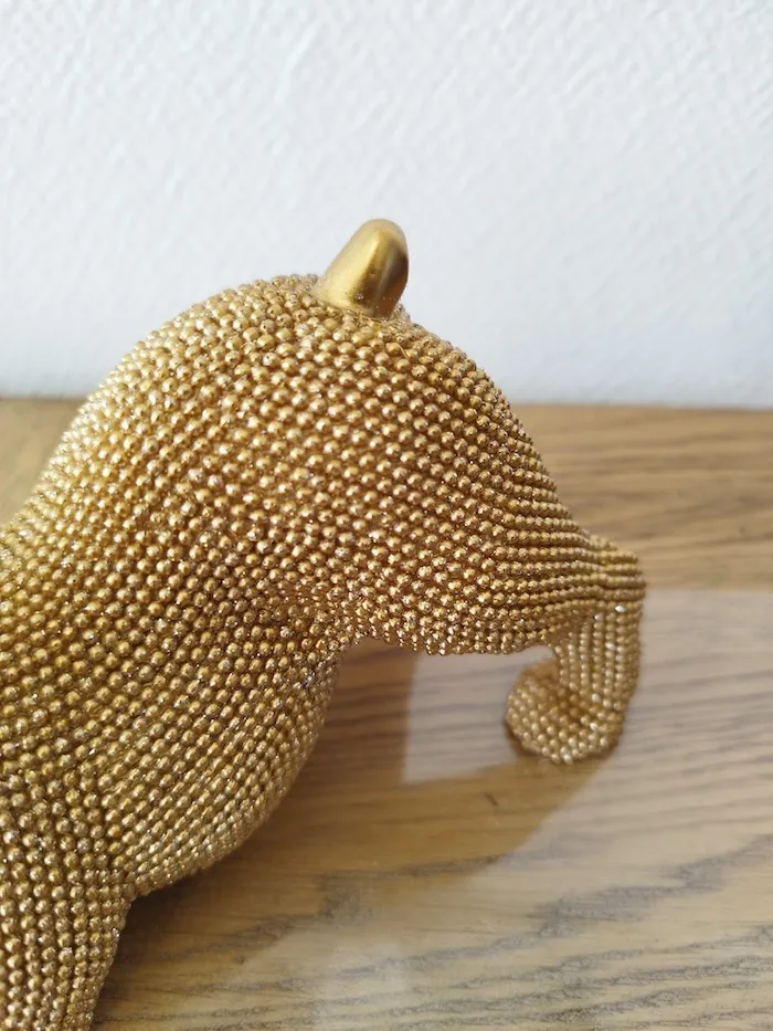 Décoration Bulldog doré Bozz – Image 5