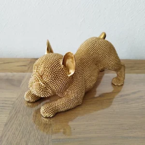 Décoration Bulldog doré Bozz
