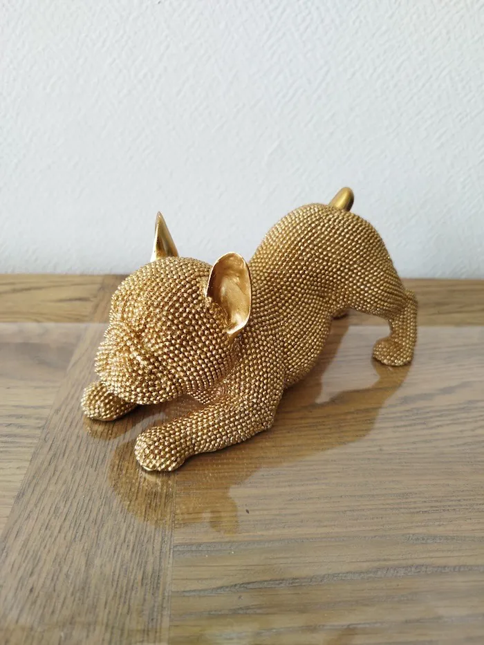 Décoration Bulldog doré Bozz