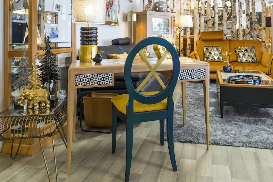 Bureau Louisiane noir et blanc