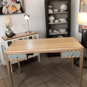 Bureau Louisiane salvia et ivoire