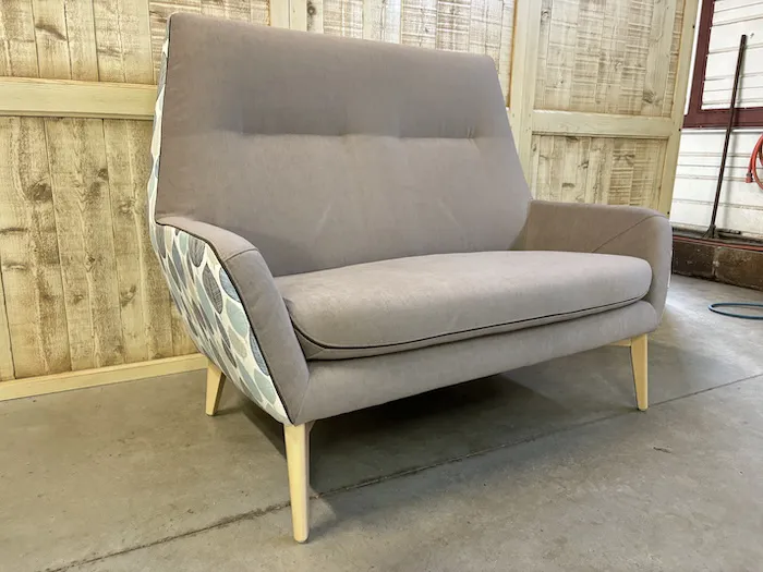 Canapé Catania Beige et Bleu – Image 3