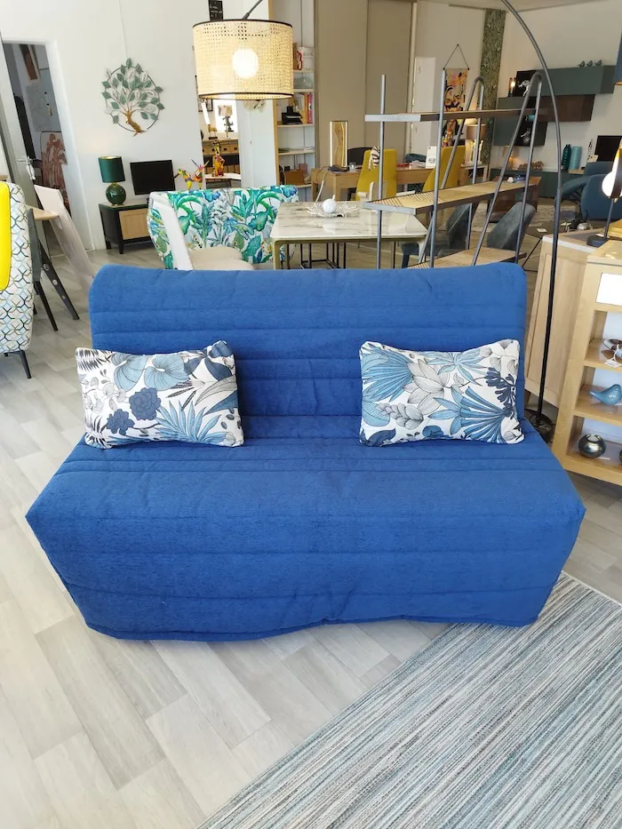 Canapé Convertible BZ Céline bleu – Image 2
