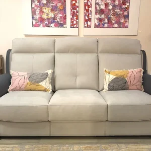 Canapé Giada 3 places en tissu gris