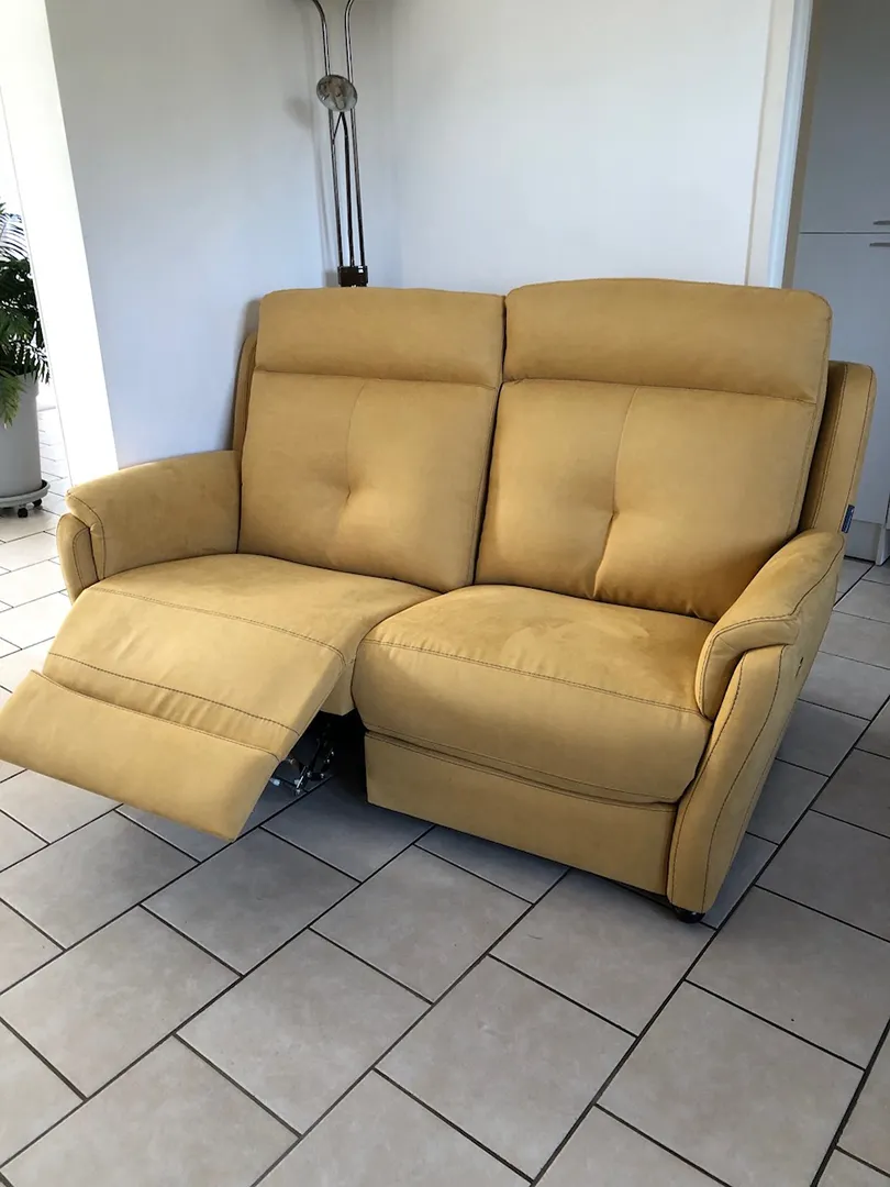 Canapé Giada 2,5 places Relaxation jaune