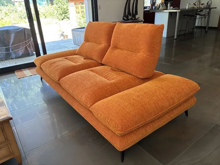 Canapé Libra confort modulable orange – Image 7