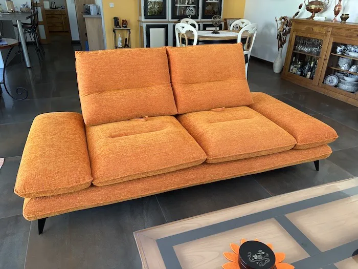 Canapé Libra confort modulable orange