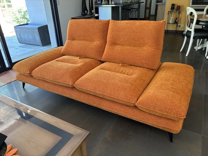 Canapé Libra confort modulable orange – Image 8