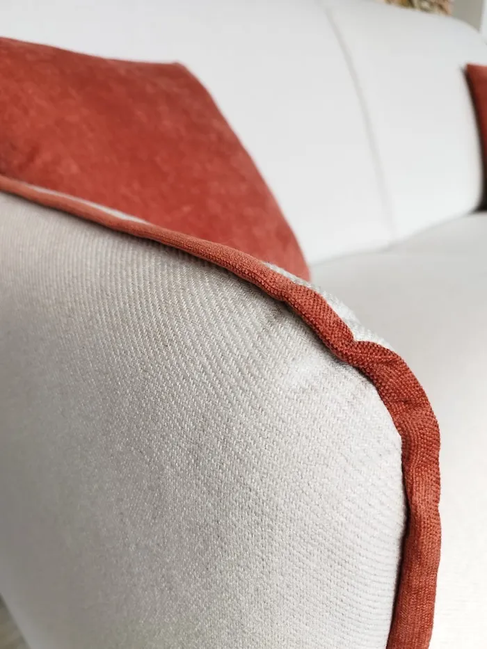 Canapé Convertible Turin ivoire terracotta – Image 7