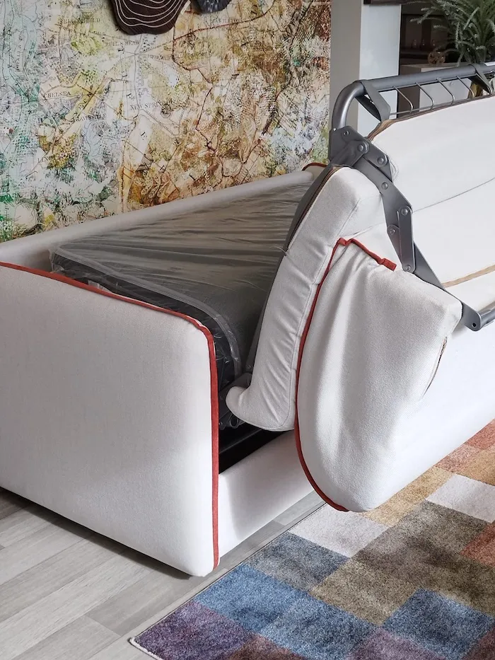 Canapé Convertible Turin ivoire terracotta – Image 3