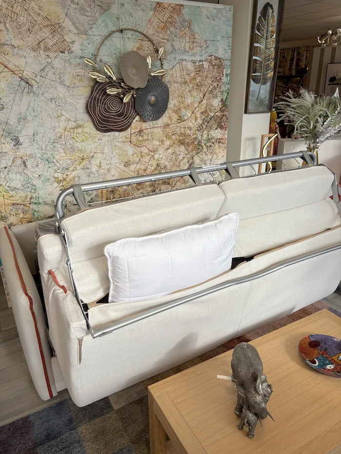 Canapé Convertible Turin ivoire terracotta – Image 2