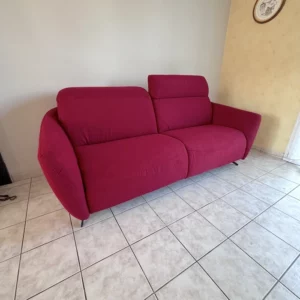 canapé convertible rouge