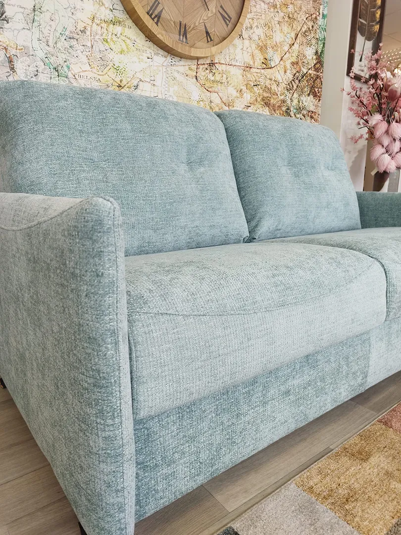 Canapé Convertible Tommy tissu vert d'eau – Image 8