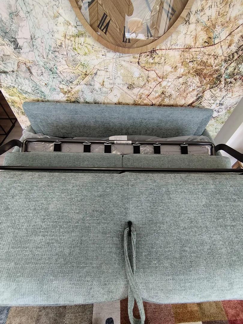 Canapé Convertible Tommy tissu vert d'eau – Image 5