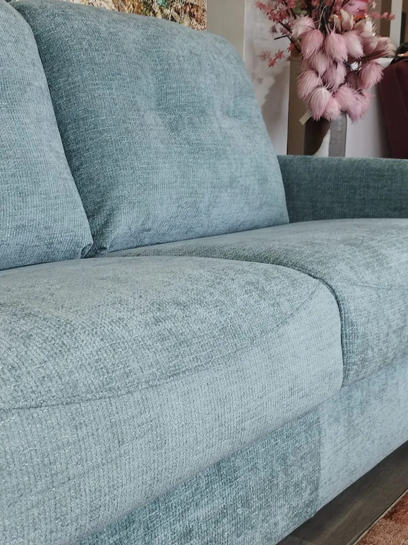 Canapé Convertible Tommy tissu vert d'eau – Image 6