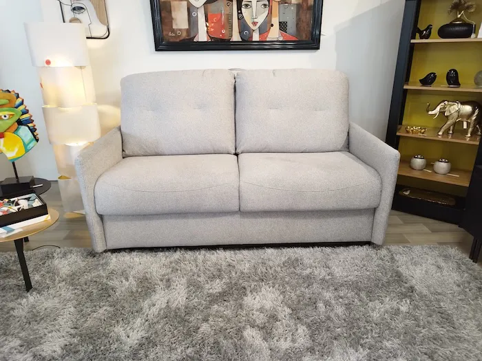 Canapé Convertible Tommy tissu Bubble gris – Image 2