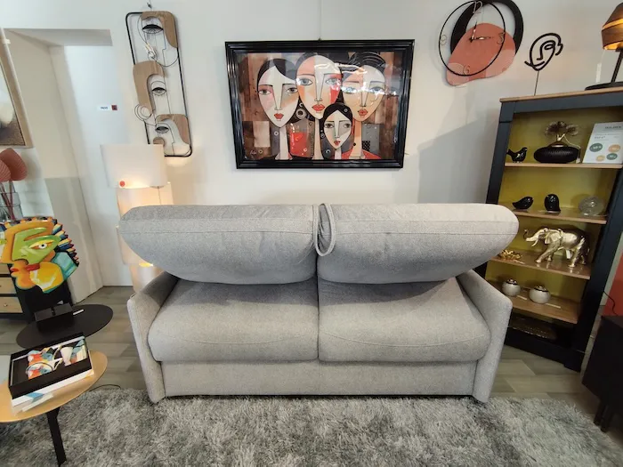 Canapé Convertible Tommy tissu Bubble gris – Image 3