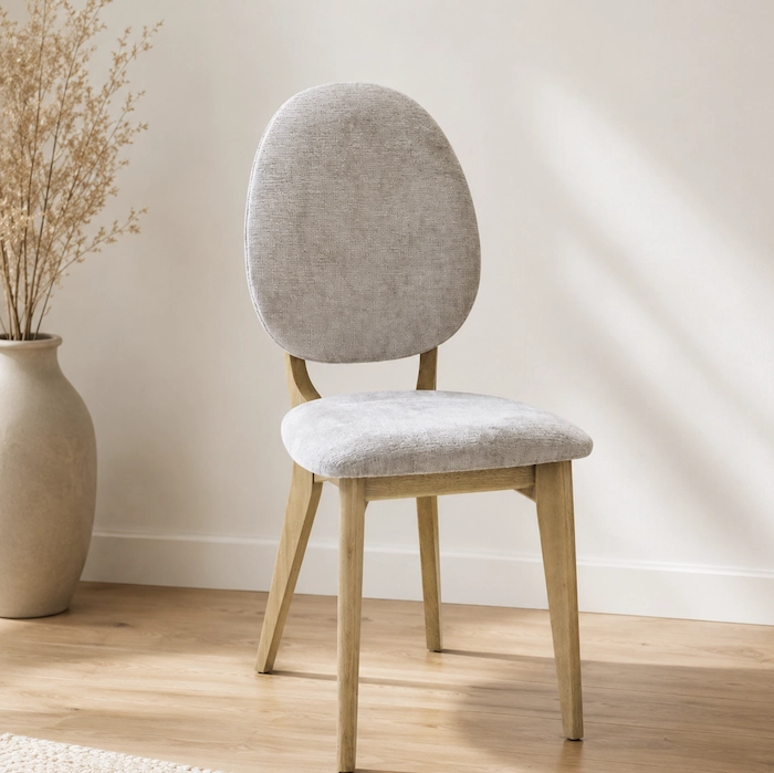 Chaise Alva ivoire