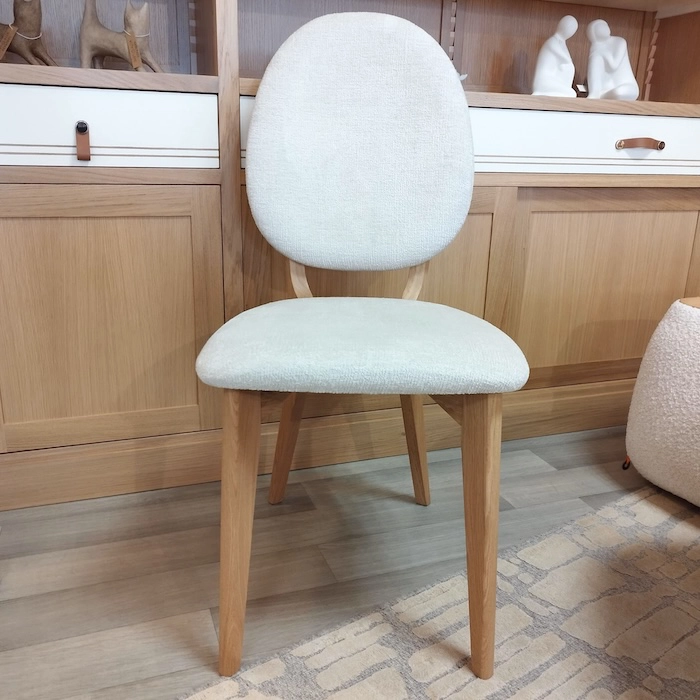 Chaise chêne ivoire