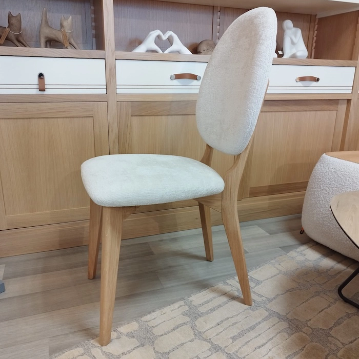Chaise chêne ivoire