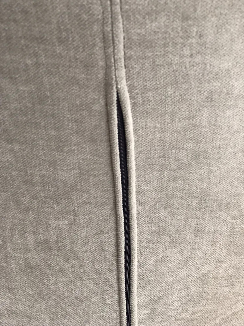 Chaise Francine bi matière noire/kaki clair – Image 9