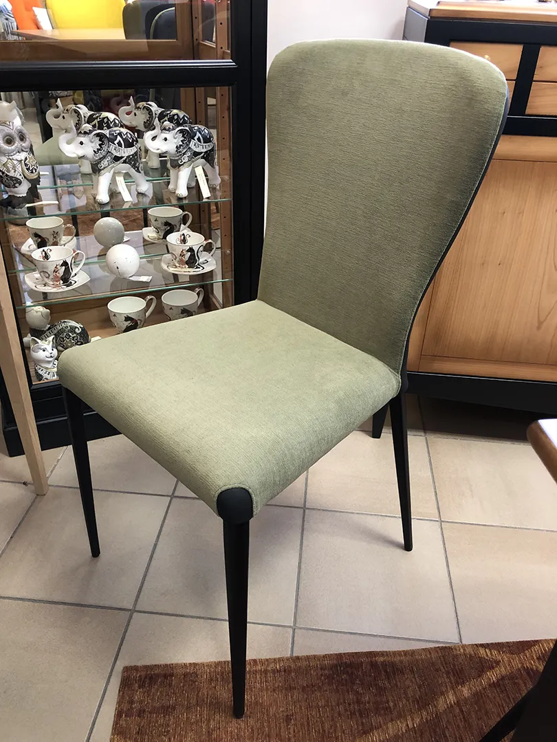 Chaise Francine bi matière kaki – Image 9