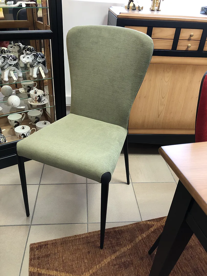 Chaise Francine bi matière kaki