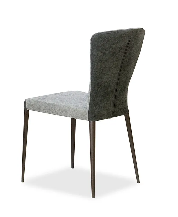 Chaise Francine bi matière noire/jaune – Image 12