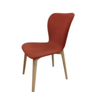 Chaise Jacobson tissu brique