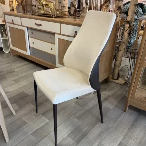 Chaise Mathilde Chocolat-beige