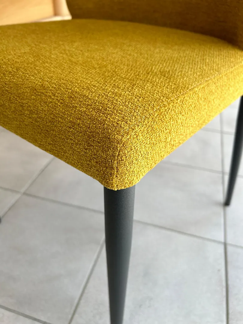 Chaise Mathilde moutarde Seattle – Image 2