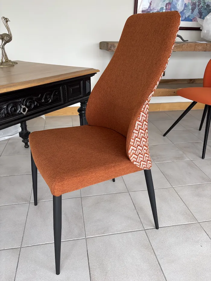 Chaise Mathilde Orange Déco – Image 5