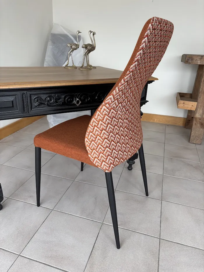 Chaise Mathilde Orange Déco