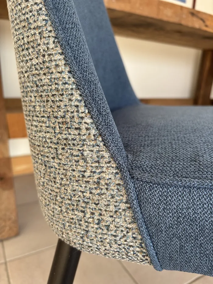 Chaise Nadine bleue – Image 3