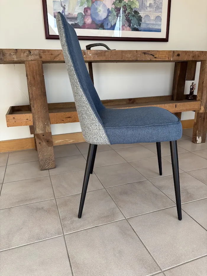 Chaise Nadine bleue – Image 8