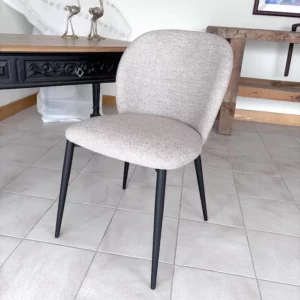 chaise ronde beige