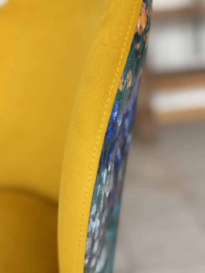 Chaise Odette jaune déco – Image 6