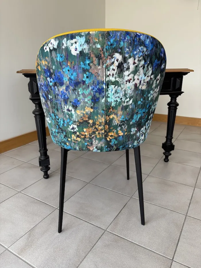 Chaise Odette jaune déco – Image 4